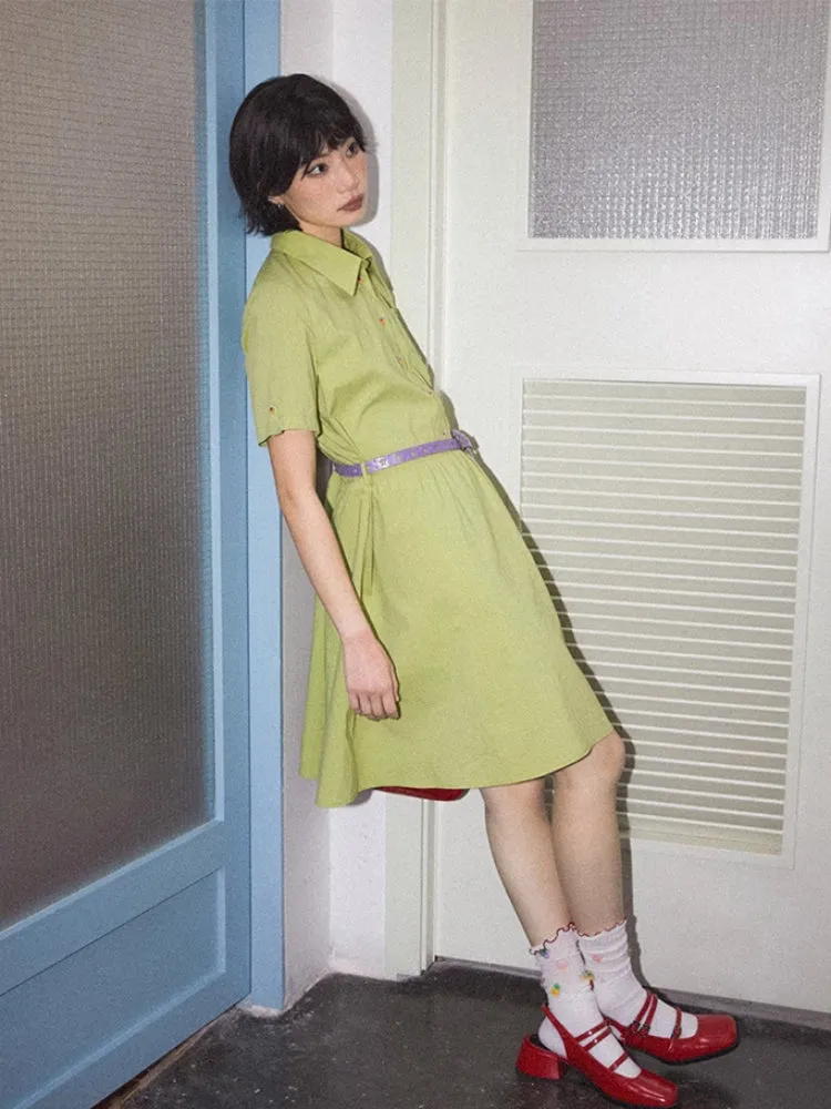 Casual short shirt dress【s0000007801】