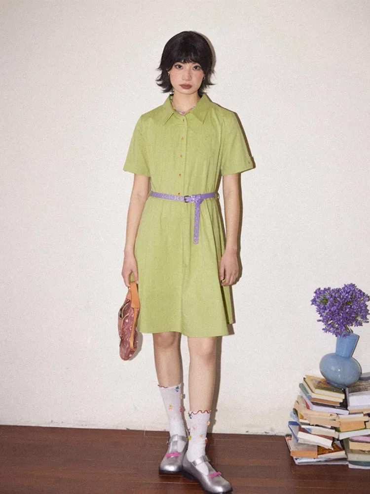 Casual short shirt dress【s0000007801】