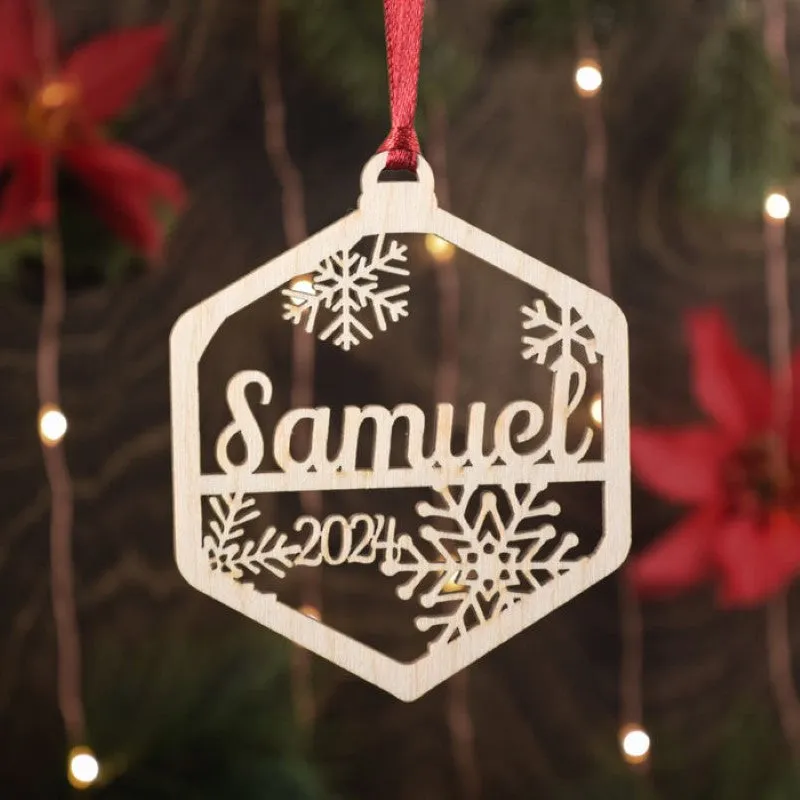 Custom Family And Pet Name Ornament