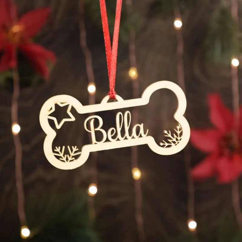 Custom Family And Pet Name Ornament