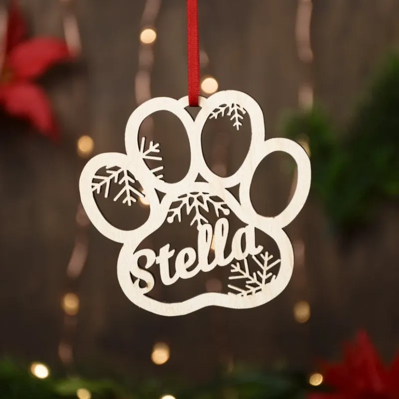 Custom Family And Pet Name Ornament