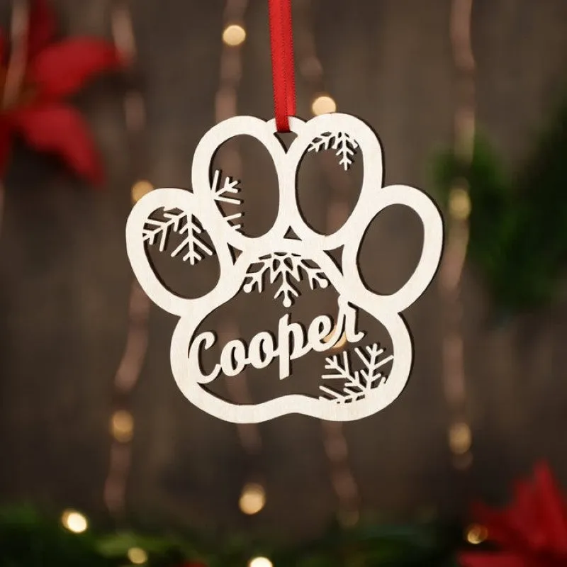 Custom Family And Pet Name Ornament