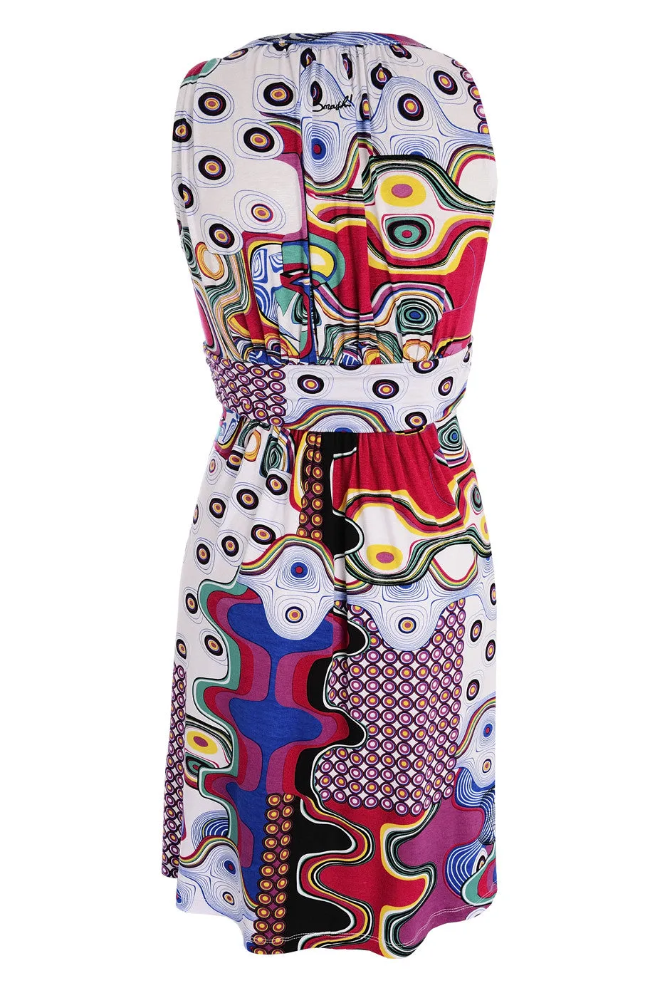 GHIACCIO Printed Sleeveless Dress