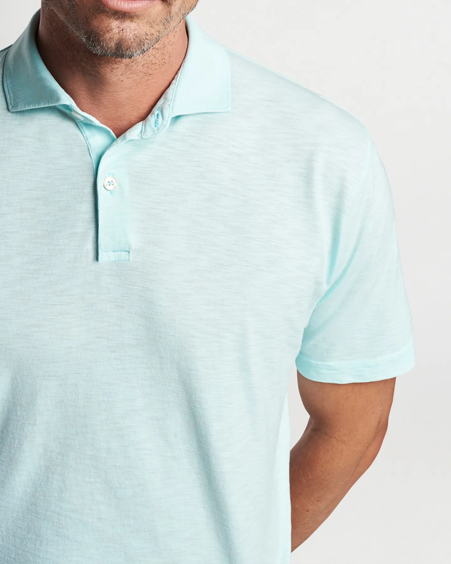 JOURNEYMAN SHORT SLEEVE POLO - ICED AQUA