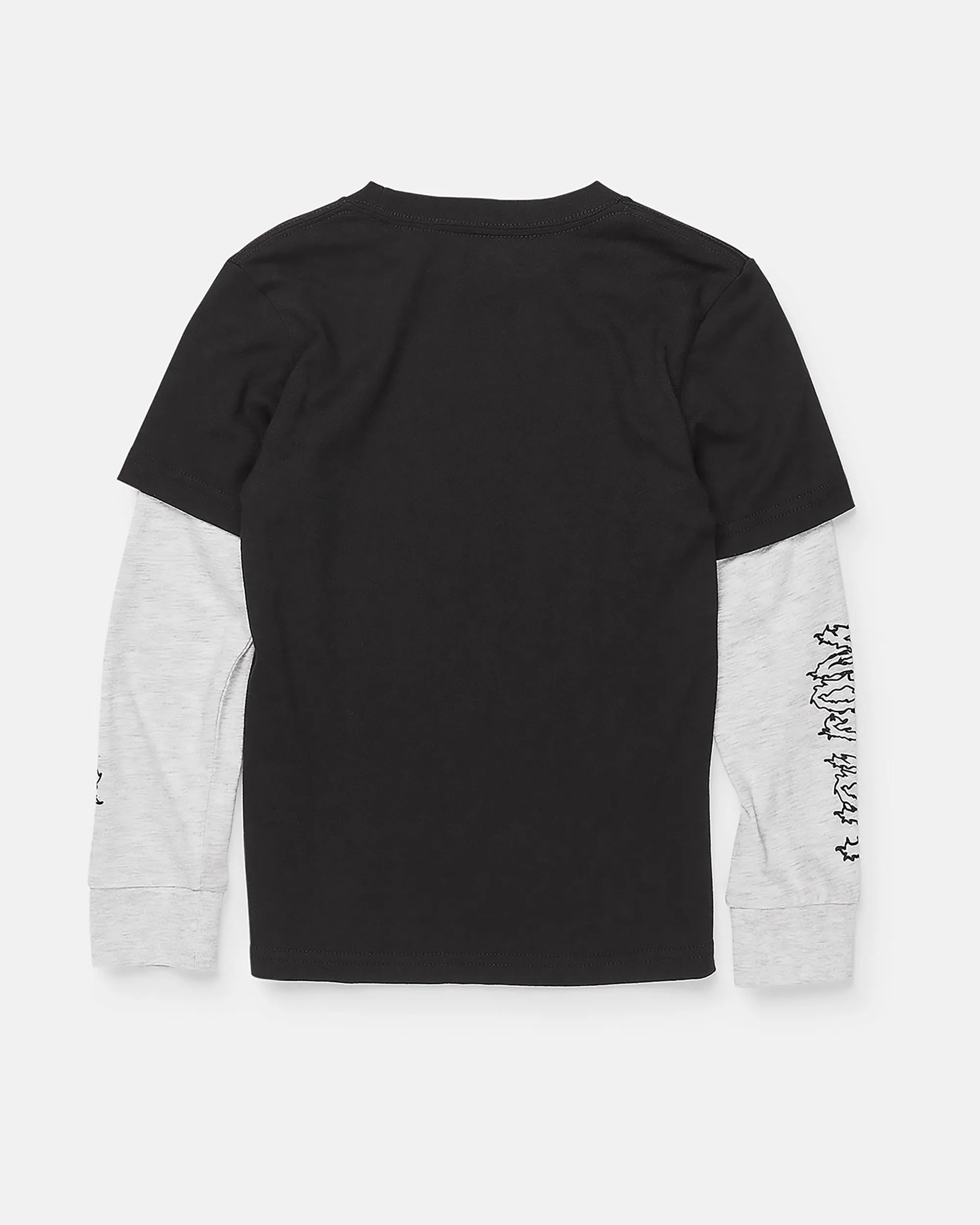 Little Boys Midnight Twofer Long Sleeve Tee - Black