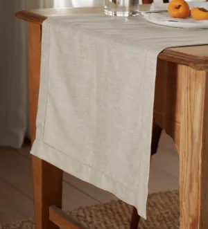 Natural Twill Cotton Linen Table Runner