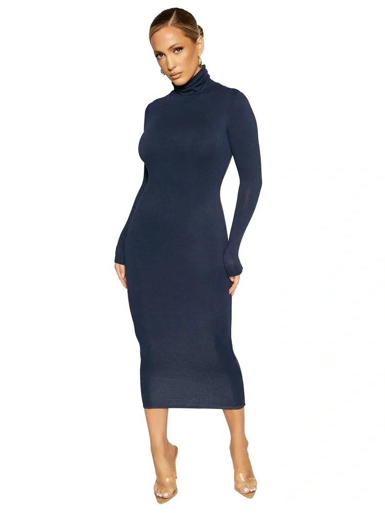 NW Turtleneck Midi Dress