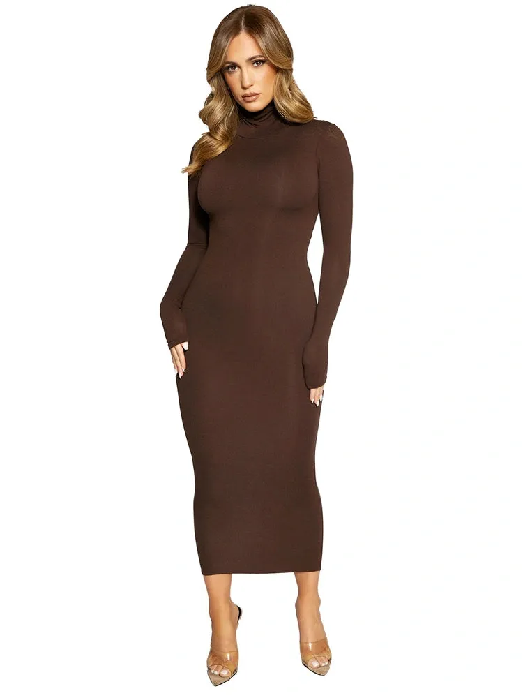 NW Turtleneck Midi Dress