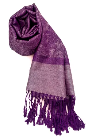 Pashmina Lilac/White