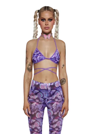 Pixie Wishes Bra Top - Purple