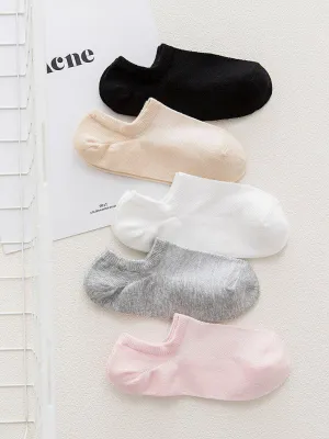 Plain Invisible Socks 5Pairs