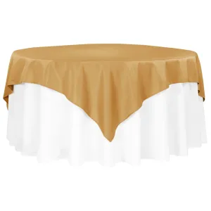 Polyester Square 72" Overlay/Tablecloth - Gold