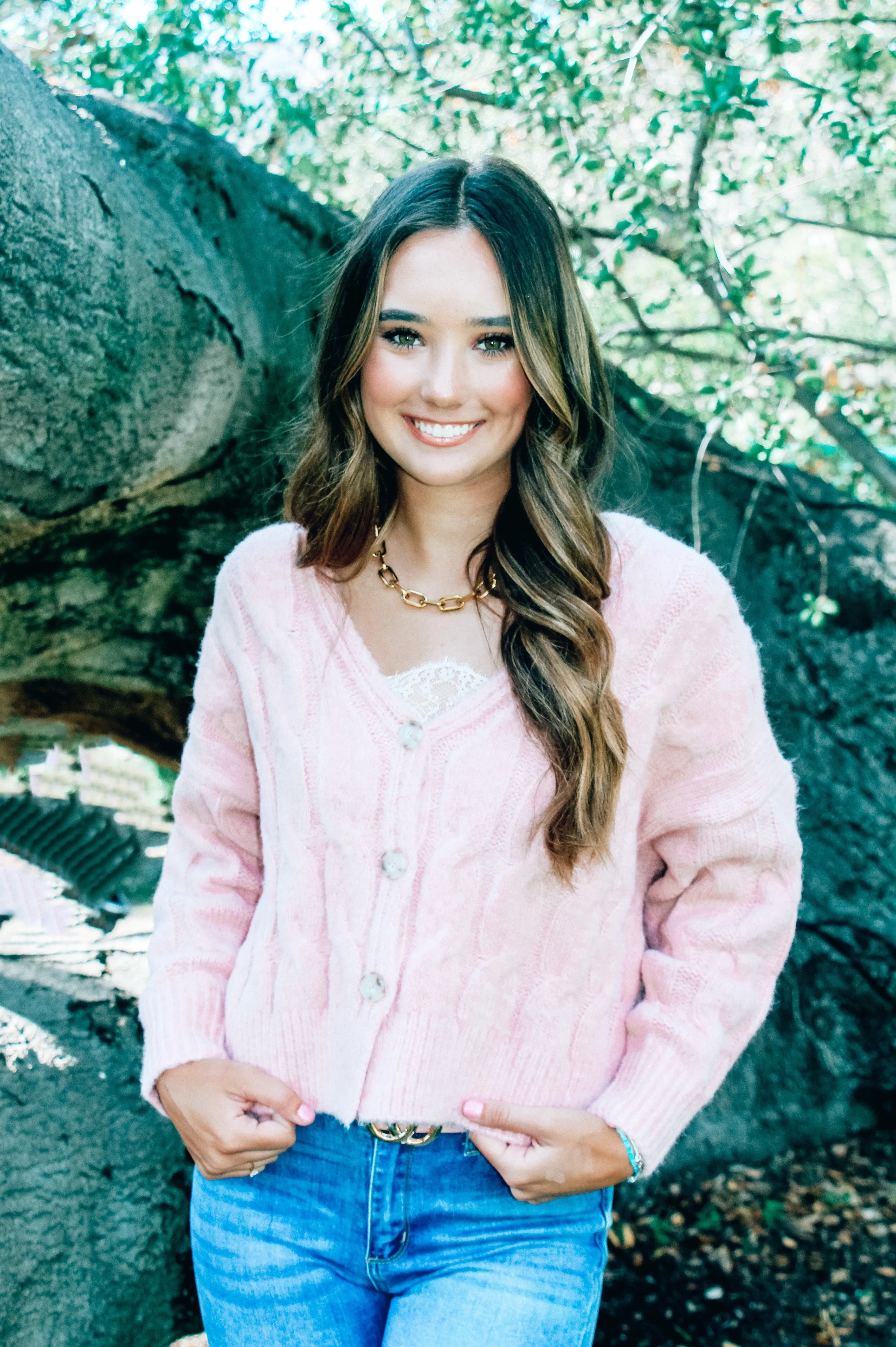 Pretty in Pink Cardigan Pink