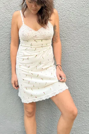 READY TO SHIP OOAK Hand Painted Vintage Slip Dress