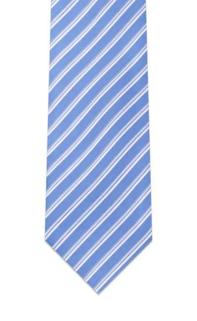 Sky Blue Striped Tie