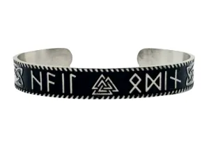 Stainless Steel Hail Odin Adjustable Bracelet