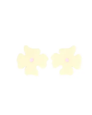 Yellow Blossom Stud Earrings